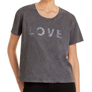 Sundry Cotton Glitter Love Tee